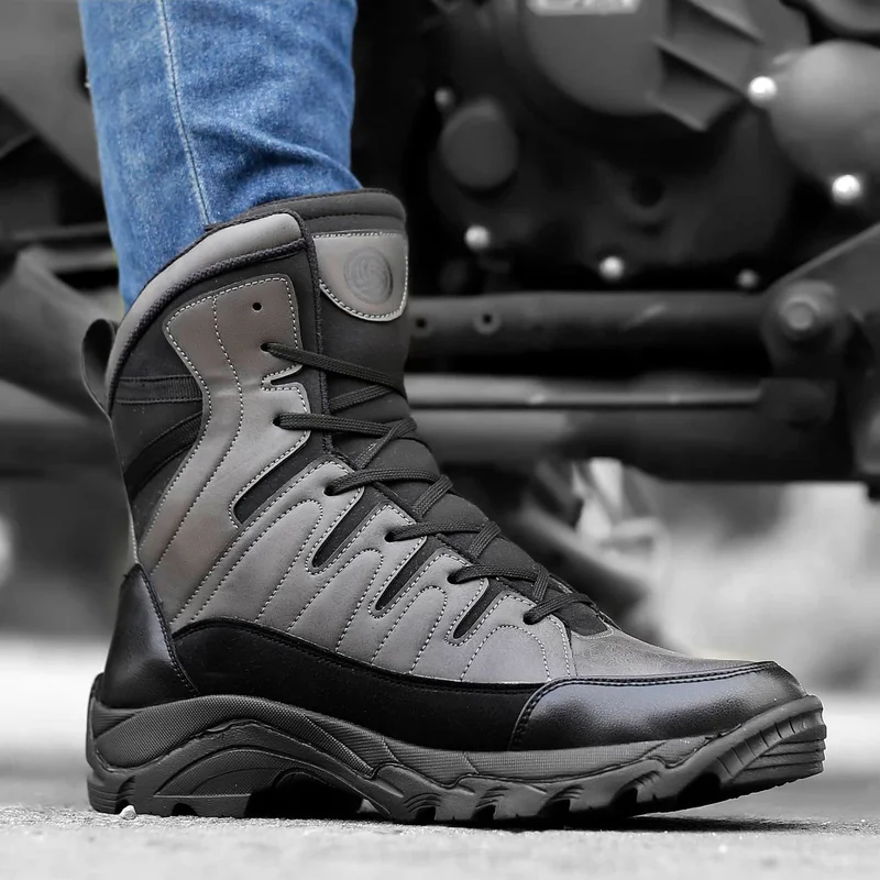 Bacca Bucci Flame 7 Eye Moto Waterproof Snow Boots